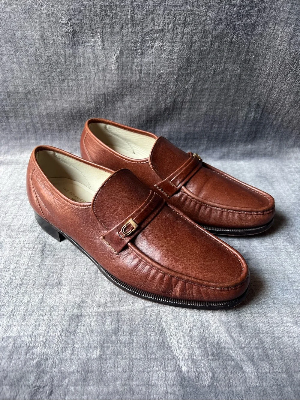 Florsheim Imperial Como Leather Loafers Sz 9 D Slip On Moc Toe 93241 Brown